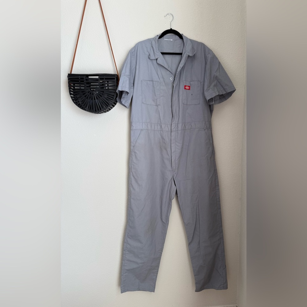 Dickies Gray Coverall Short Sleeve Jumpsuit
